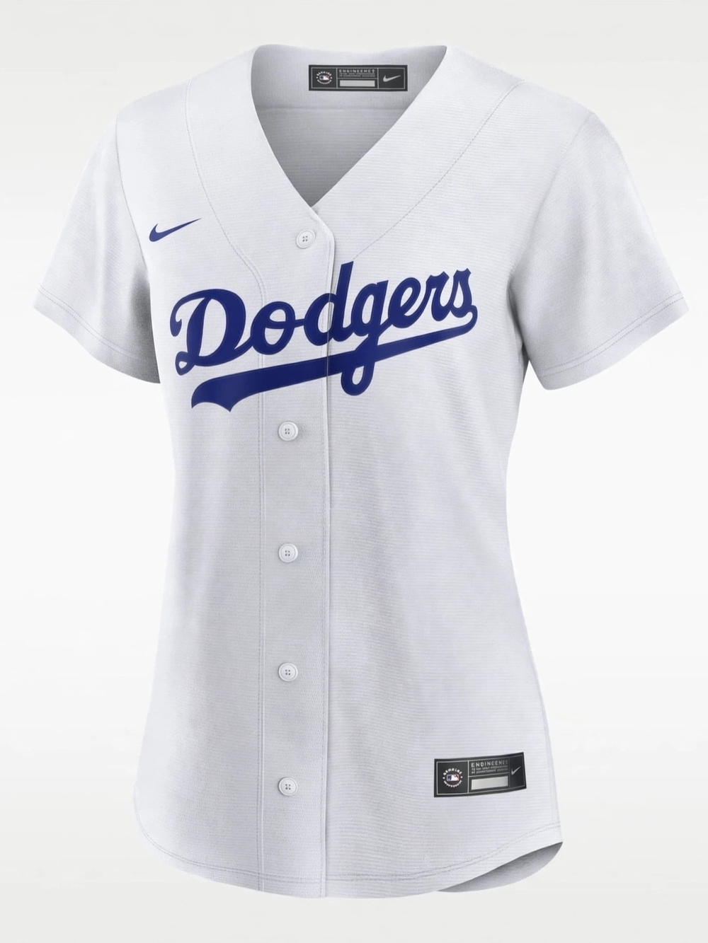 Nike Dodgers Women's White Team Baseball Jersey